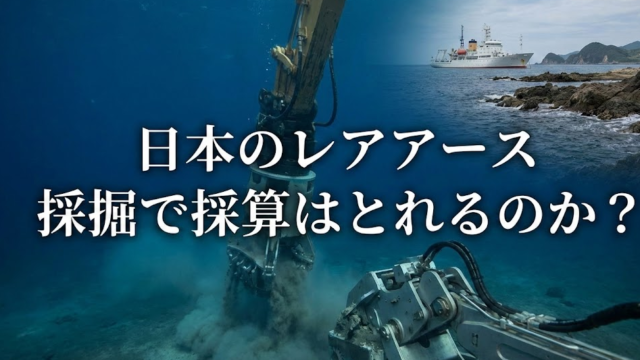 日本でレアアース採掘は採算がとれるのか？南鳥島の深海開発の希望と課題