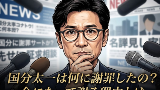 国分太一は何について謝罪したの？今になって謝る理由とは