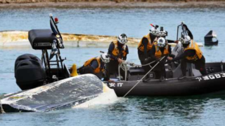 辺野古での海上保安庁のボート