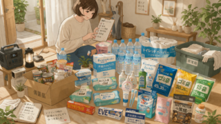 備蓄品、日用品